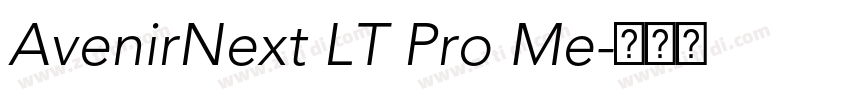 AvenirNext LT Pro Me字体转换